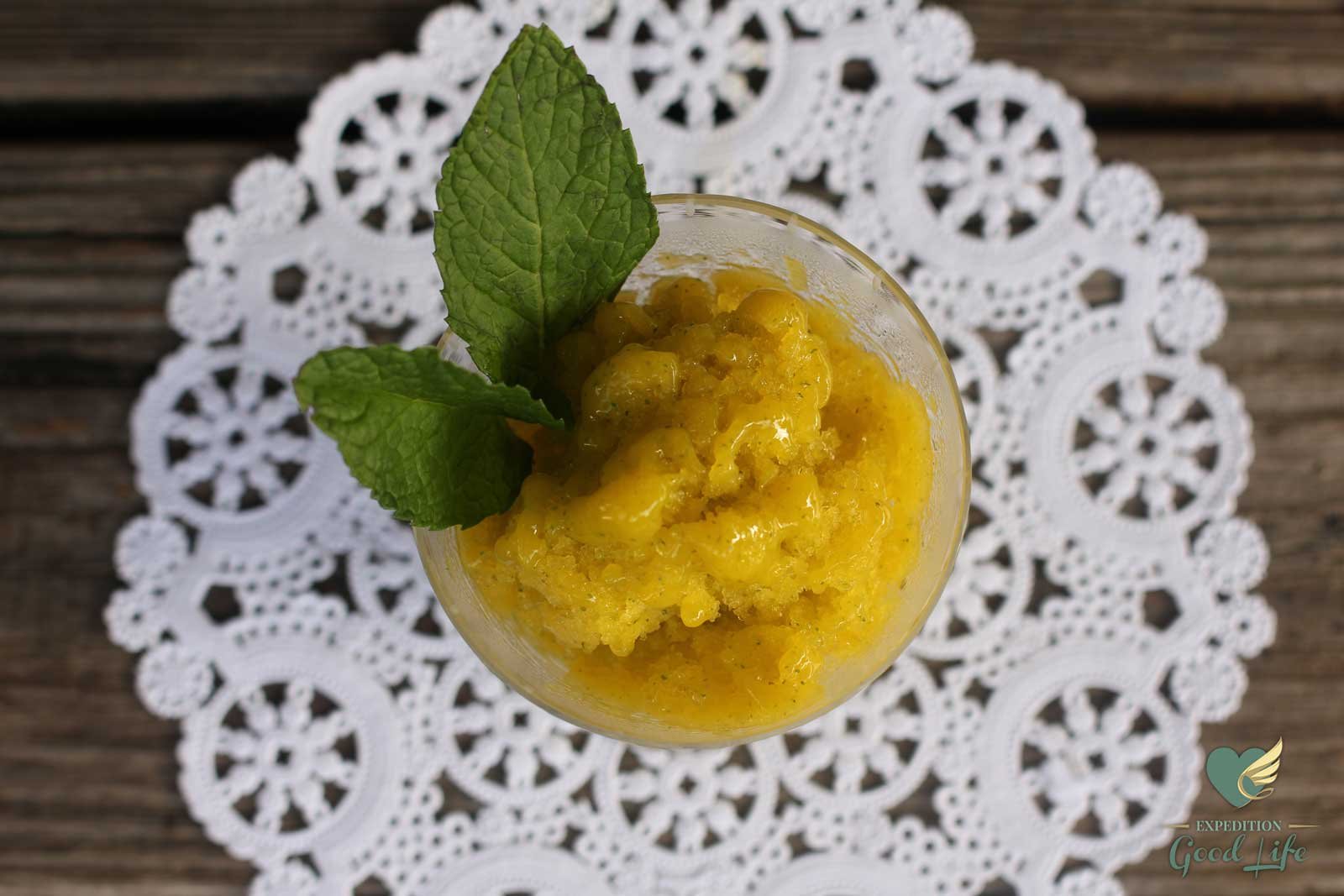 Minty Mango granita Recipe