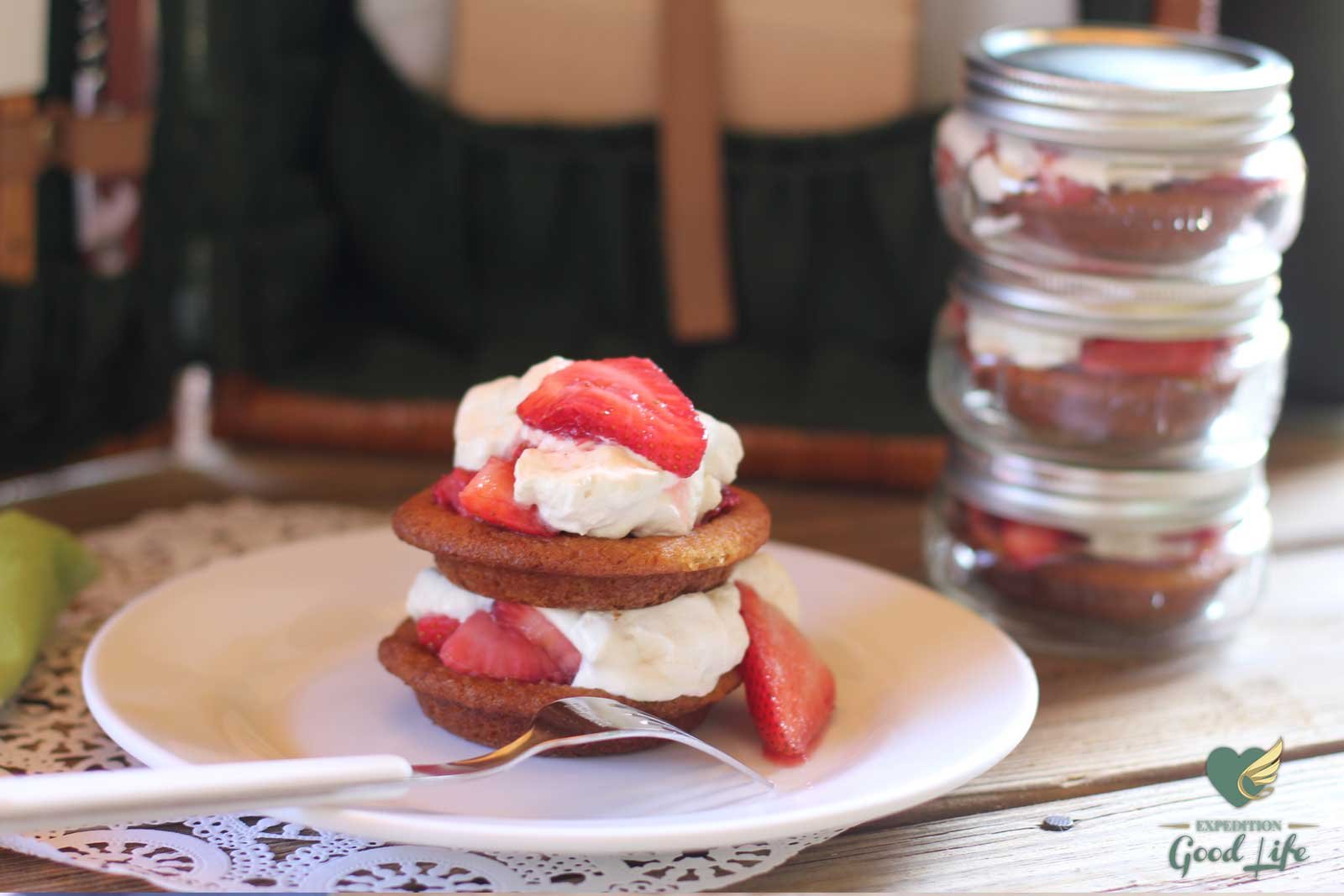 Wheat belly Strawberry Shortcake Masons Recipe